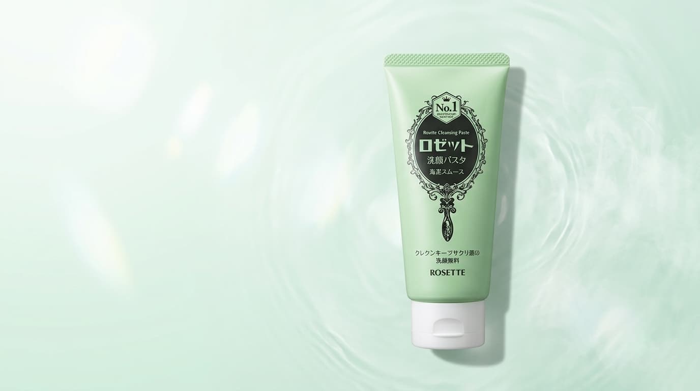 ロゼット洗顔パスタ 海泥スムースの商品パッケージをシンプルに見せたアイキャッチ画像